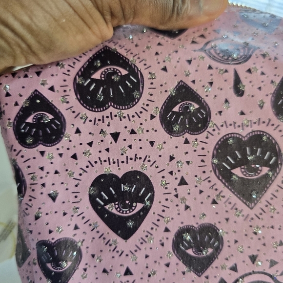 Imoshion Cosmetic Makeup Bag Canvas Signature Logo Zip Around Pink Barbie - Picture 9 of 11